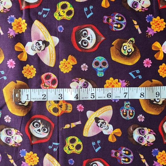 BTY Disney Coco and Friends Head Toss Cotton Fabric CP67005 Springs Creative - Picture 3 of 10